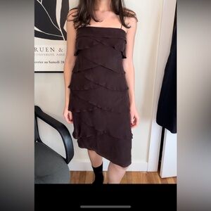 Vintage Jovani silk dress and jacket set